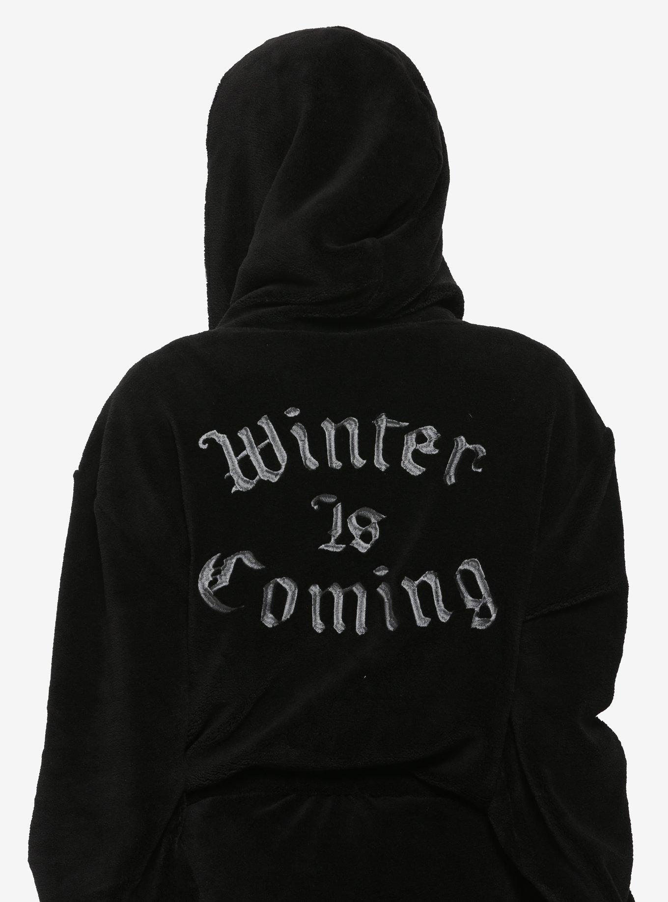 Game of Thrones House Stark Sherpa Robe - BoxLunch Exclusive, , alternate