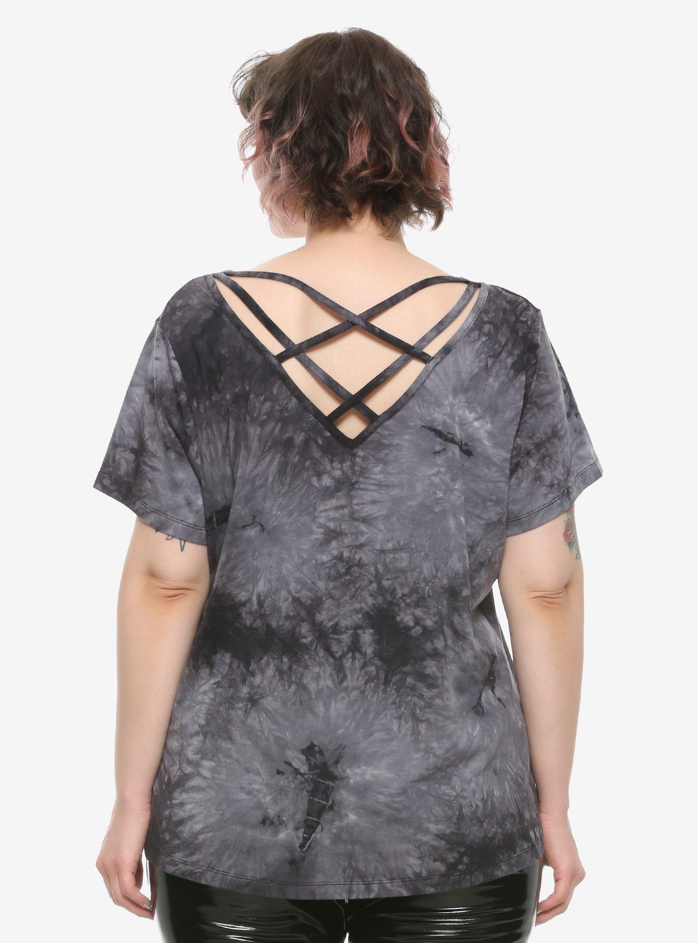 Her Universe Disney Hocus Pocus Sanderson Sisters Acid Wash Strappy Top Plus Size, , alternate