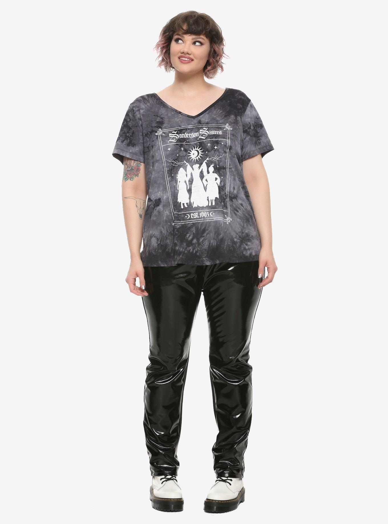 Her Universe Disney Hocus Pocus Sanderson Sisters Acid Wash Strappy Top Plus Size, , alternate