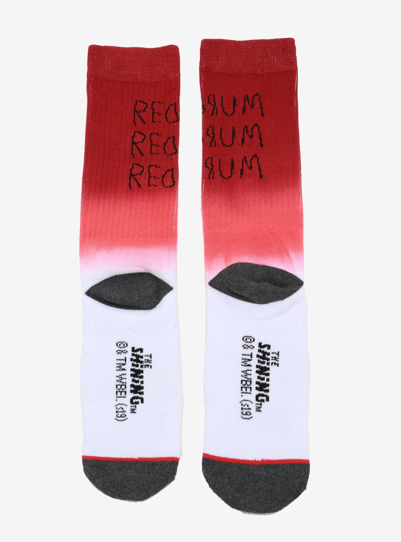 The Shining Redrum Ombre Crew Socks, , alternate