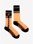 Naruto Shippuden Orange & Black Crew Socks, , alternate