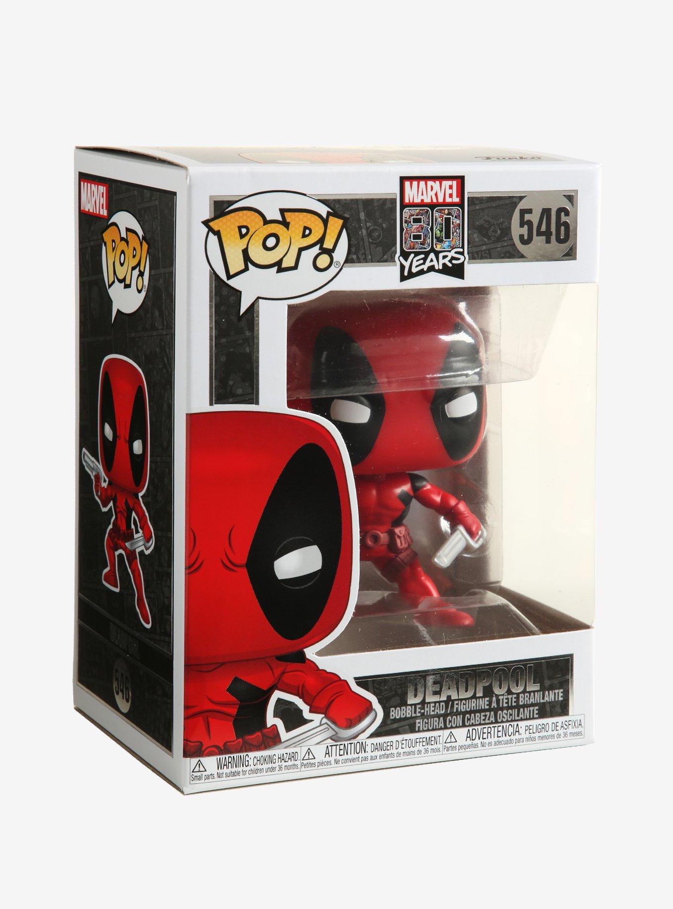 Funko Pop! Marvel 80th Anniversary Deadpool Vinyl Bobble-Head, , alternate