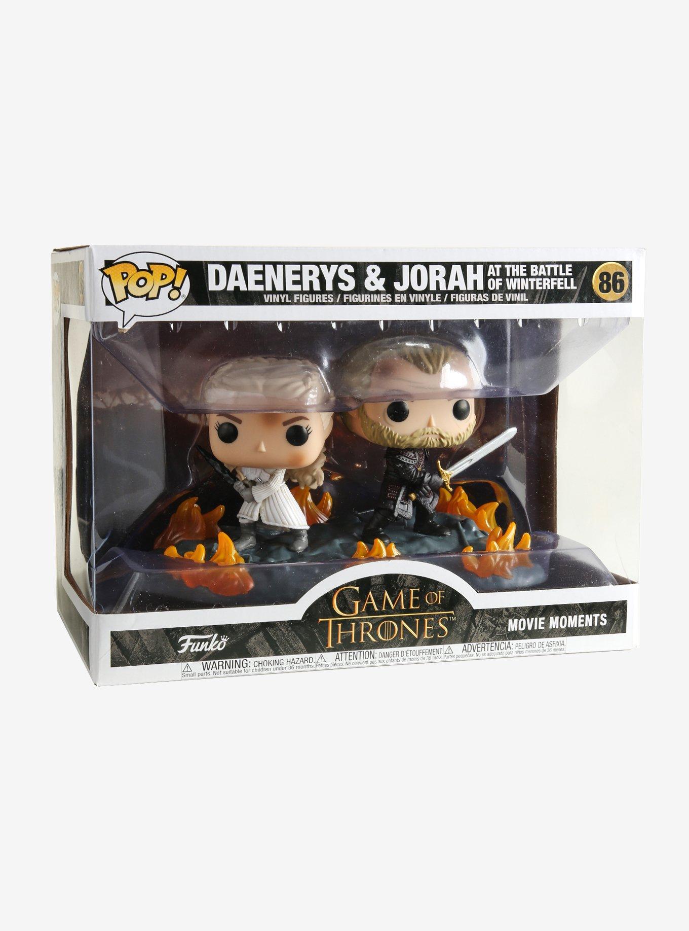 Funko Pop! Movie Moments Game of Thrones Daenerys & Jorah at the Battle of Winterfell Vinyl Figures, , alternate