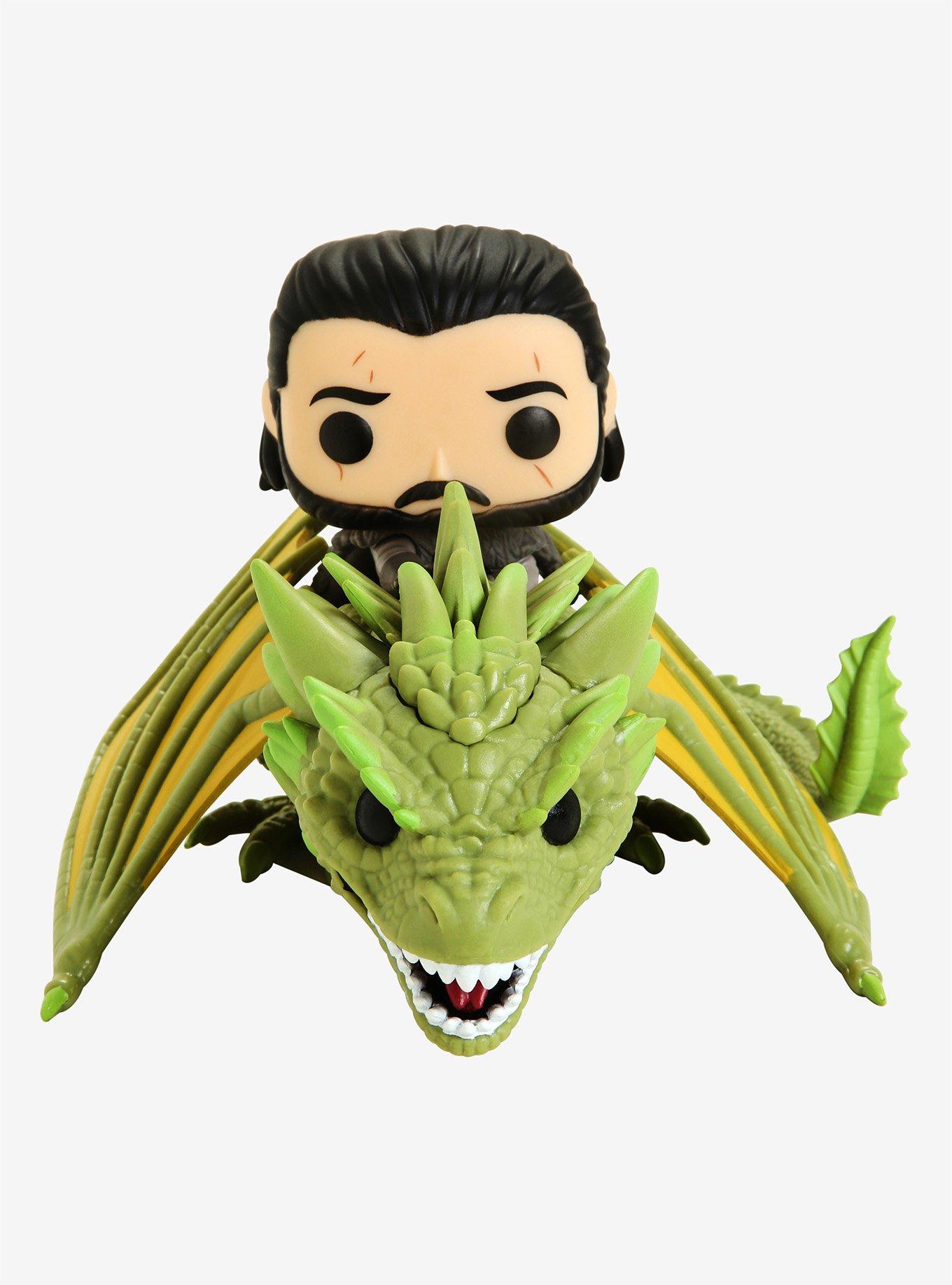 Funko Pop! Rides Game of Thrones Jon Snow & Rhaegal Vinyl Figures, , alternate