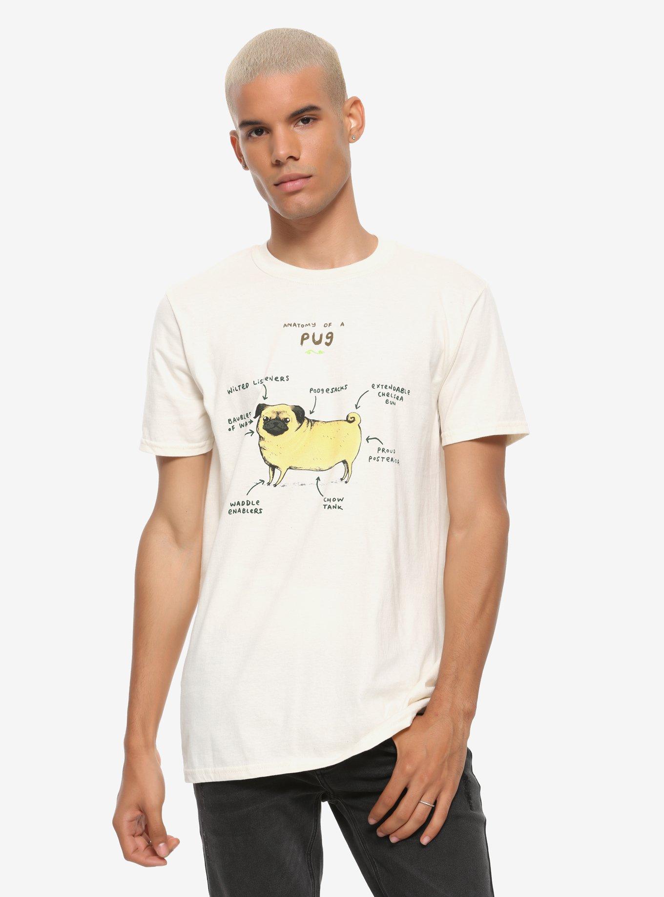 Anatomy Of A Pug T-Shirt, , alternate
