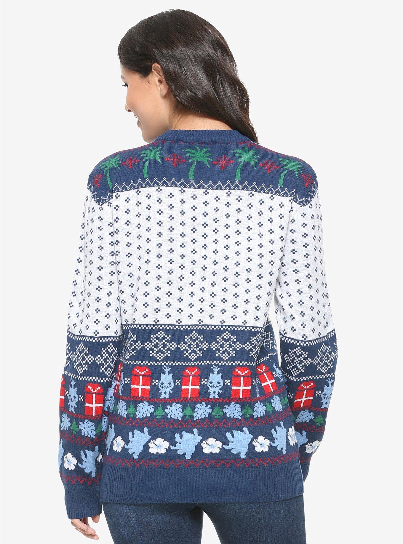 Disney Lilo & Stitch Wreath Ugly Holiday Sweater - BoxLunch Exclusive, , alternate