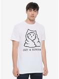 Cozy & Despairing Cat T-Shirt, , alternate