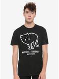Anxious Suddenly Cat T-Shirt, , alternate