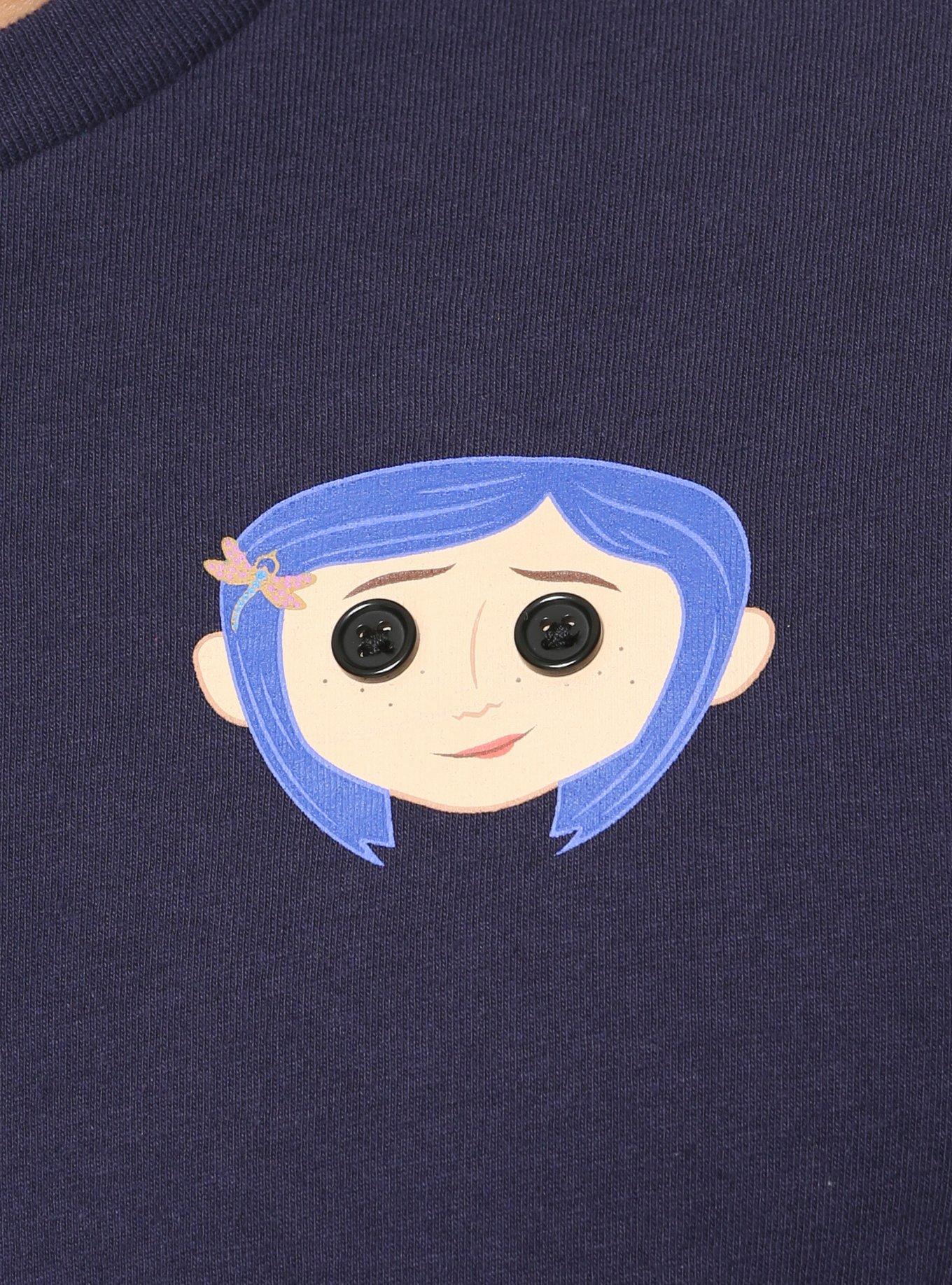 Coraline Button Eyes T-Shirt - BoxLunch Exclusive, , alternate