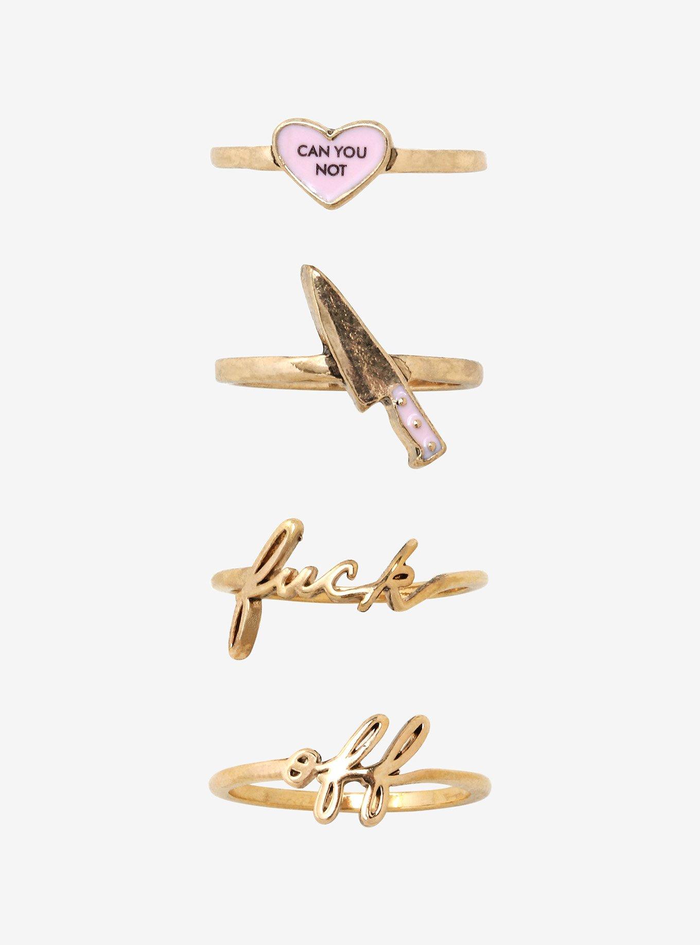 Can You Not Knife Ring Set, , alternate