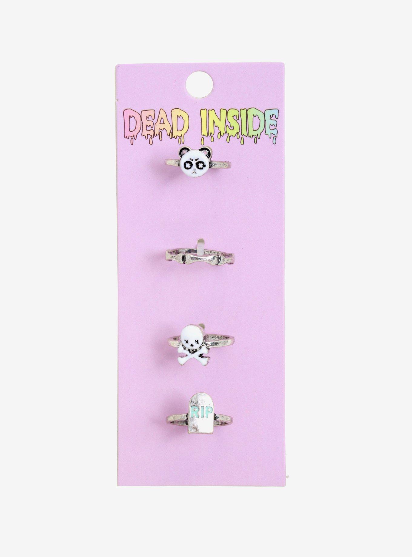 Sad Panda Ring Set, , alternate