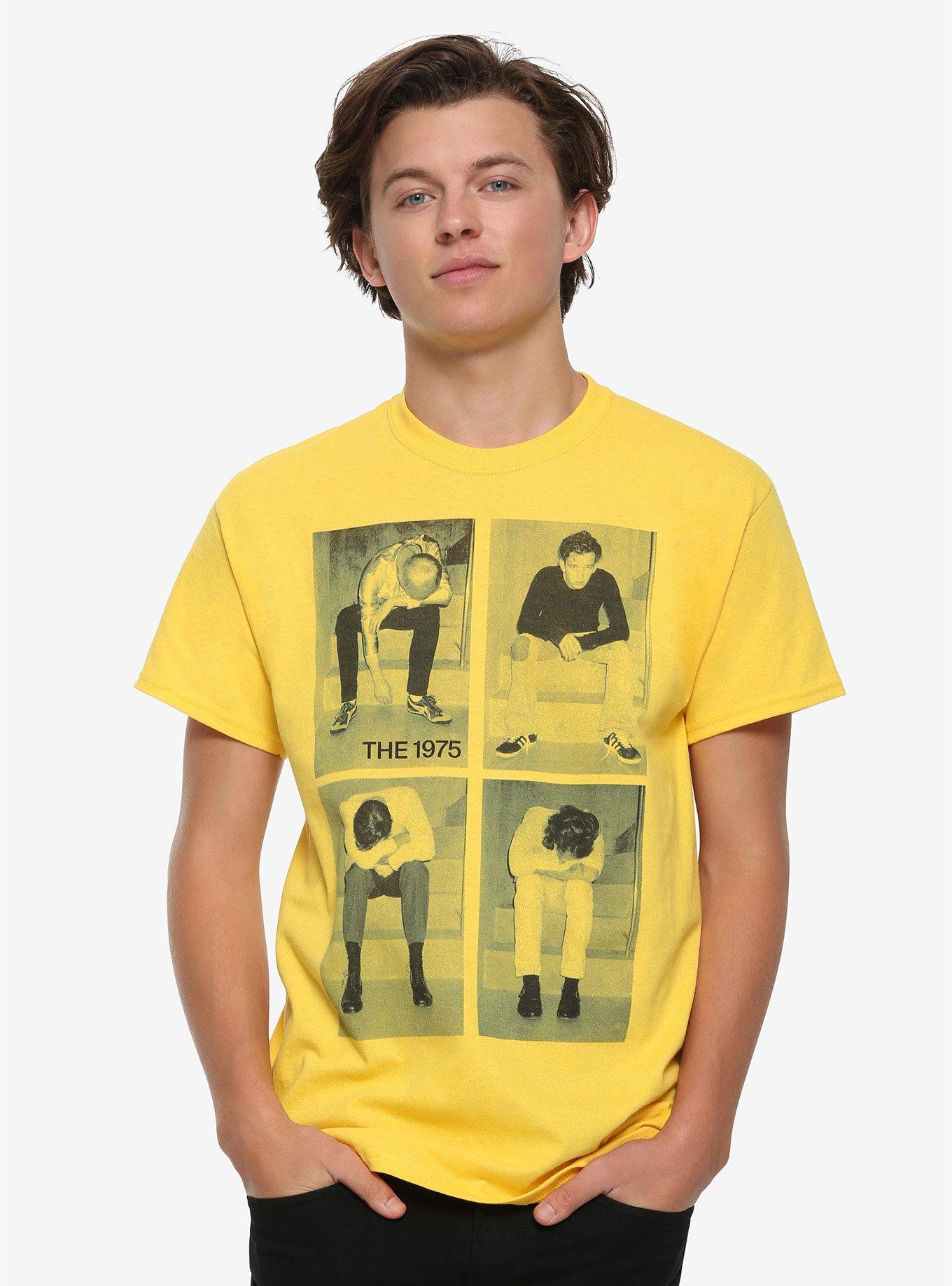 The 1975 Grid T-Shirt, YELLOW, alternate
