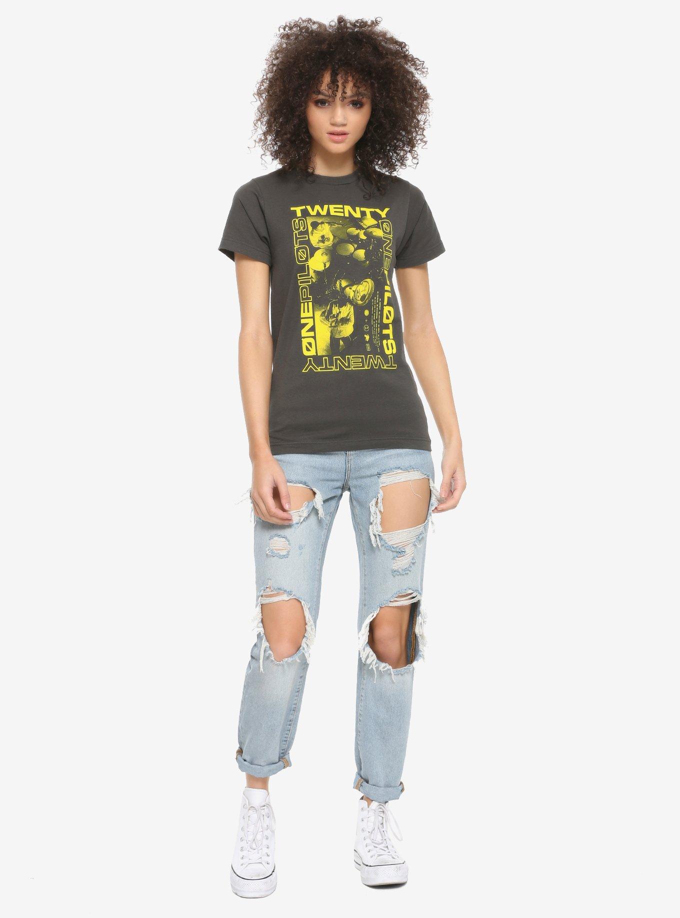 Twenty One Pilots Yellow Stage Girls T-Shirt, , alternate