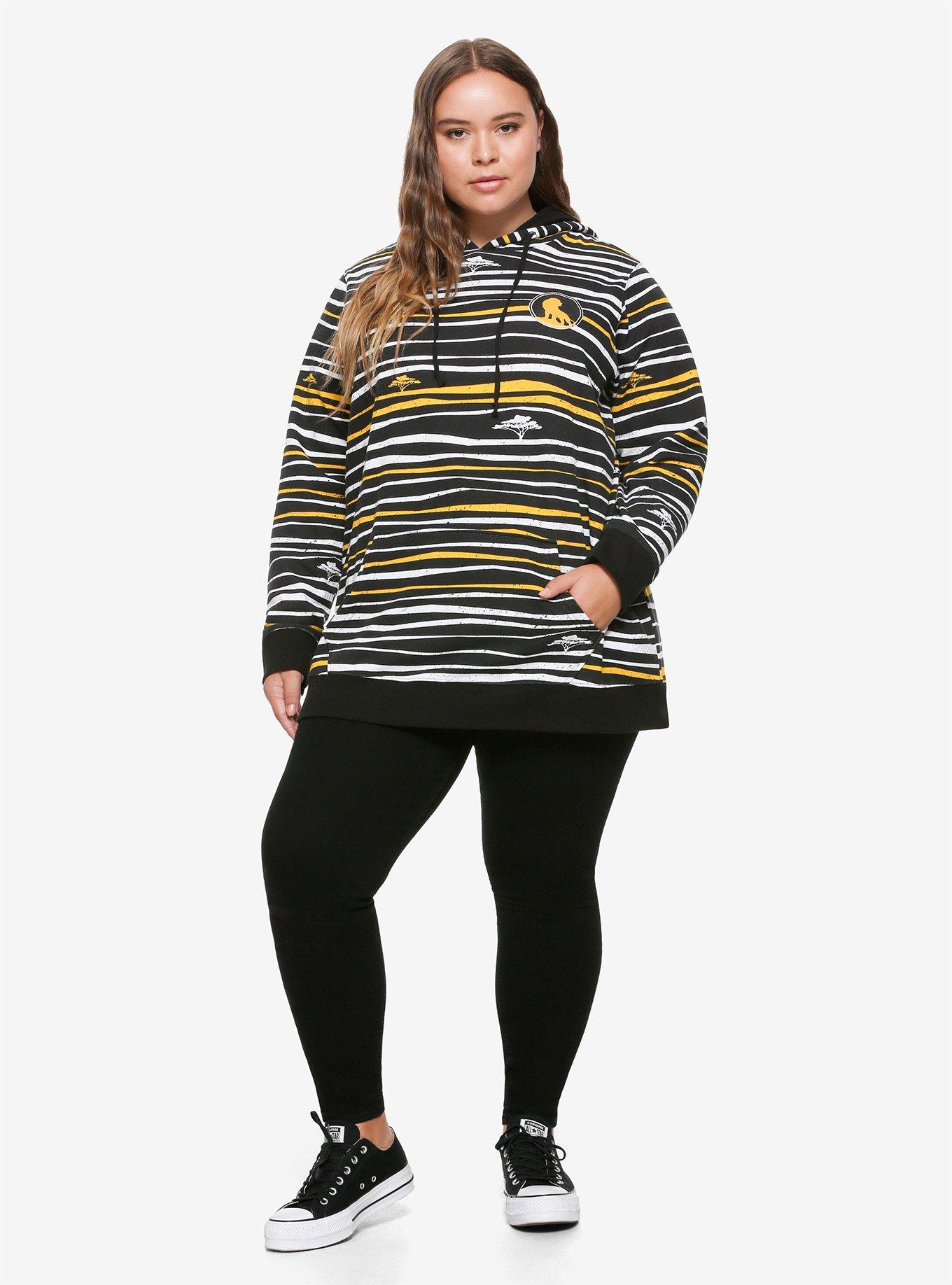 Disney The Lion King Sahara Stripe Girls Hoodie Plus Size, MULTI, alternate