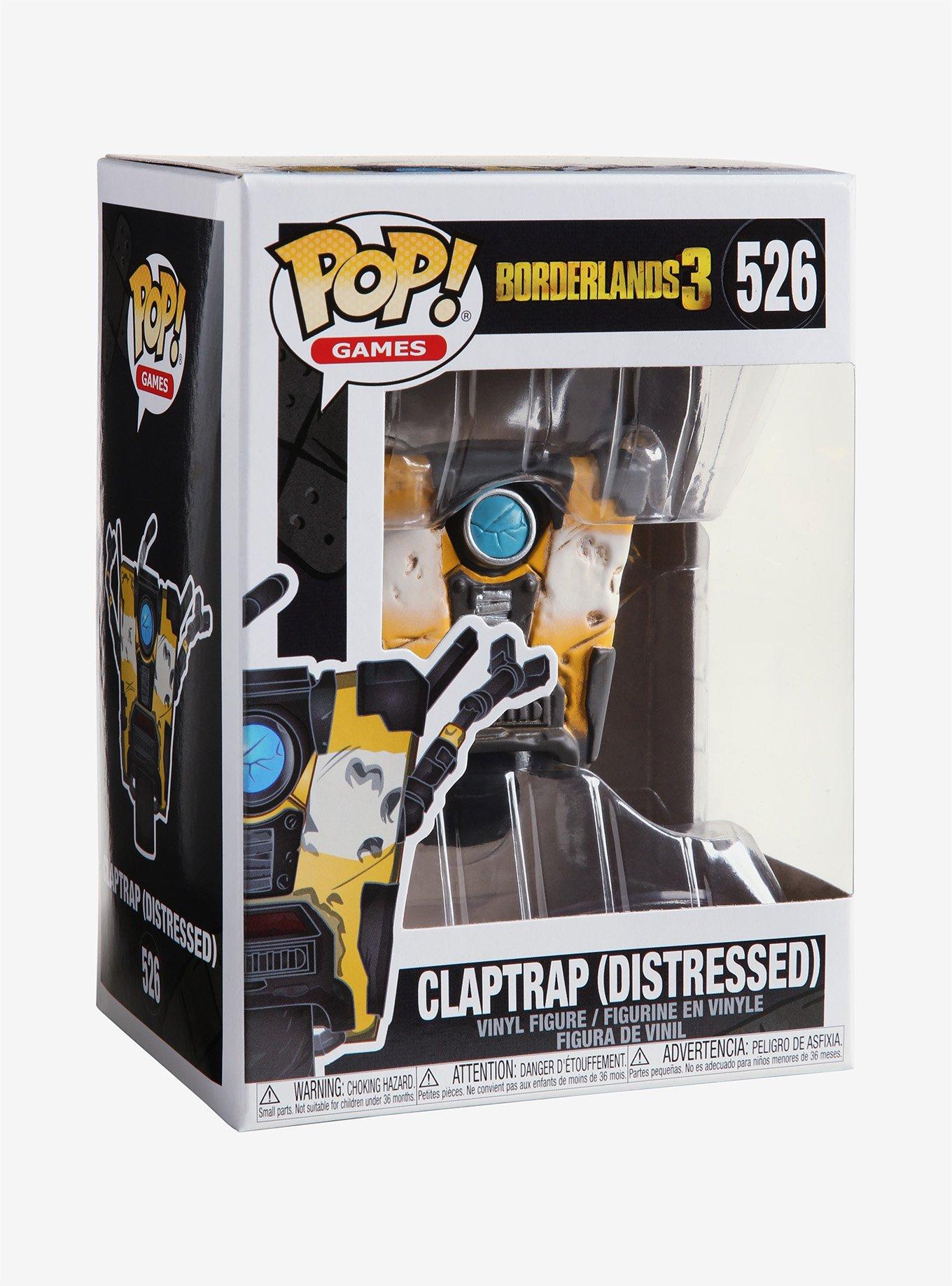 Funko Borderlands 3 Pop! Games Claptrap (Distressed) Vinyl Figure, , alternate