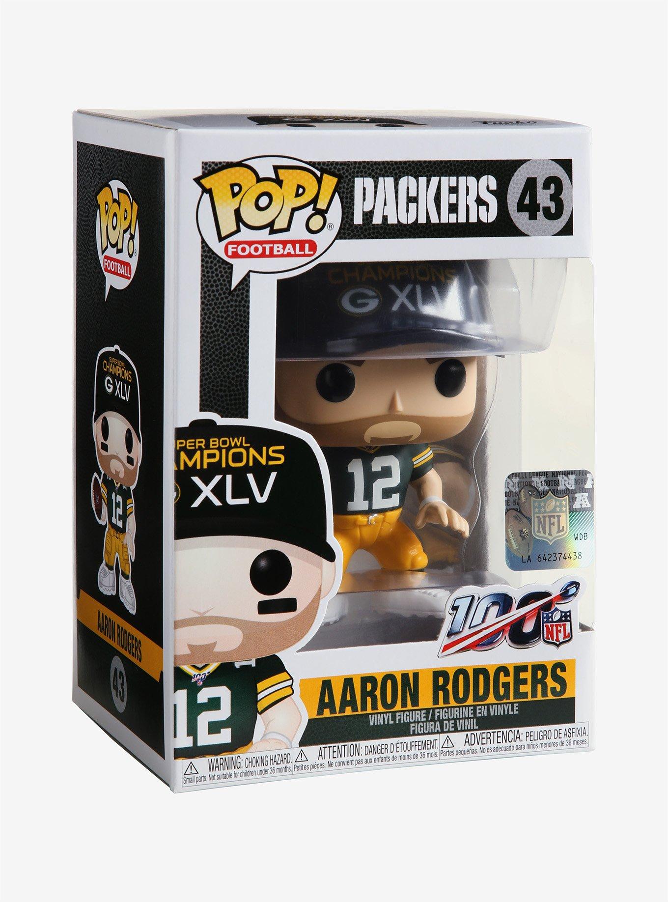 Funko NFL Packers Pop! Football Aaron Rodgers Vinyl Figure, , alternate