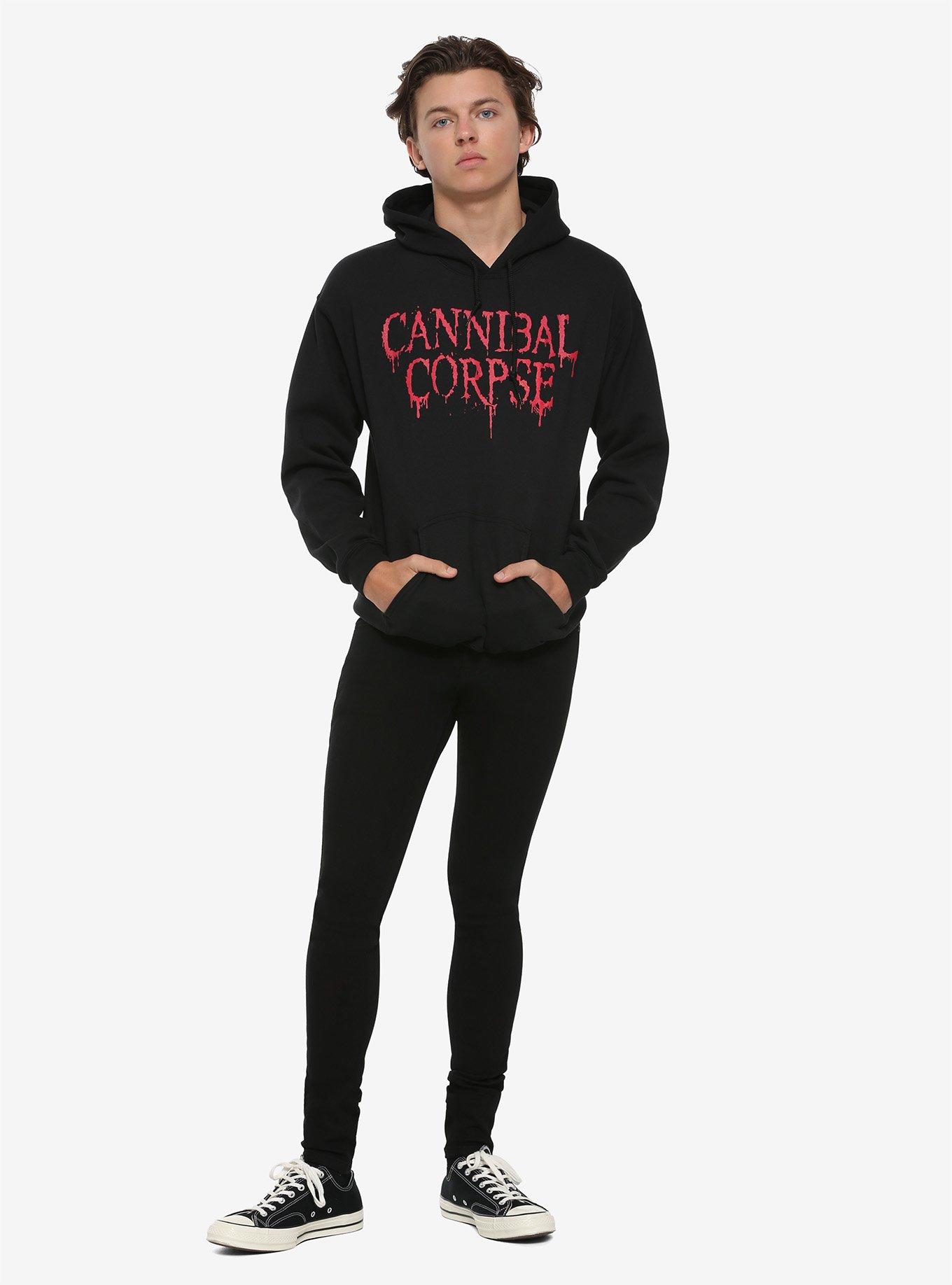 Cannibal Corpse Logo Hoodie, BLACK, alternate