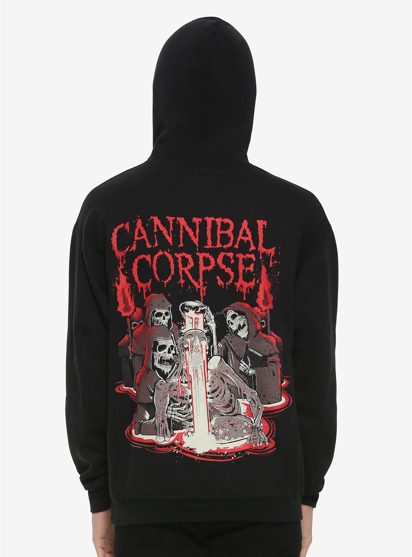 Cannibal Corpse Logo Hoodie, BLACK, alternate