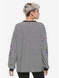 The Nightmare Before Christmas Stripe Oversized Long-Sleeve Girls T-Shirt, , alternate