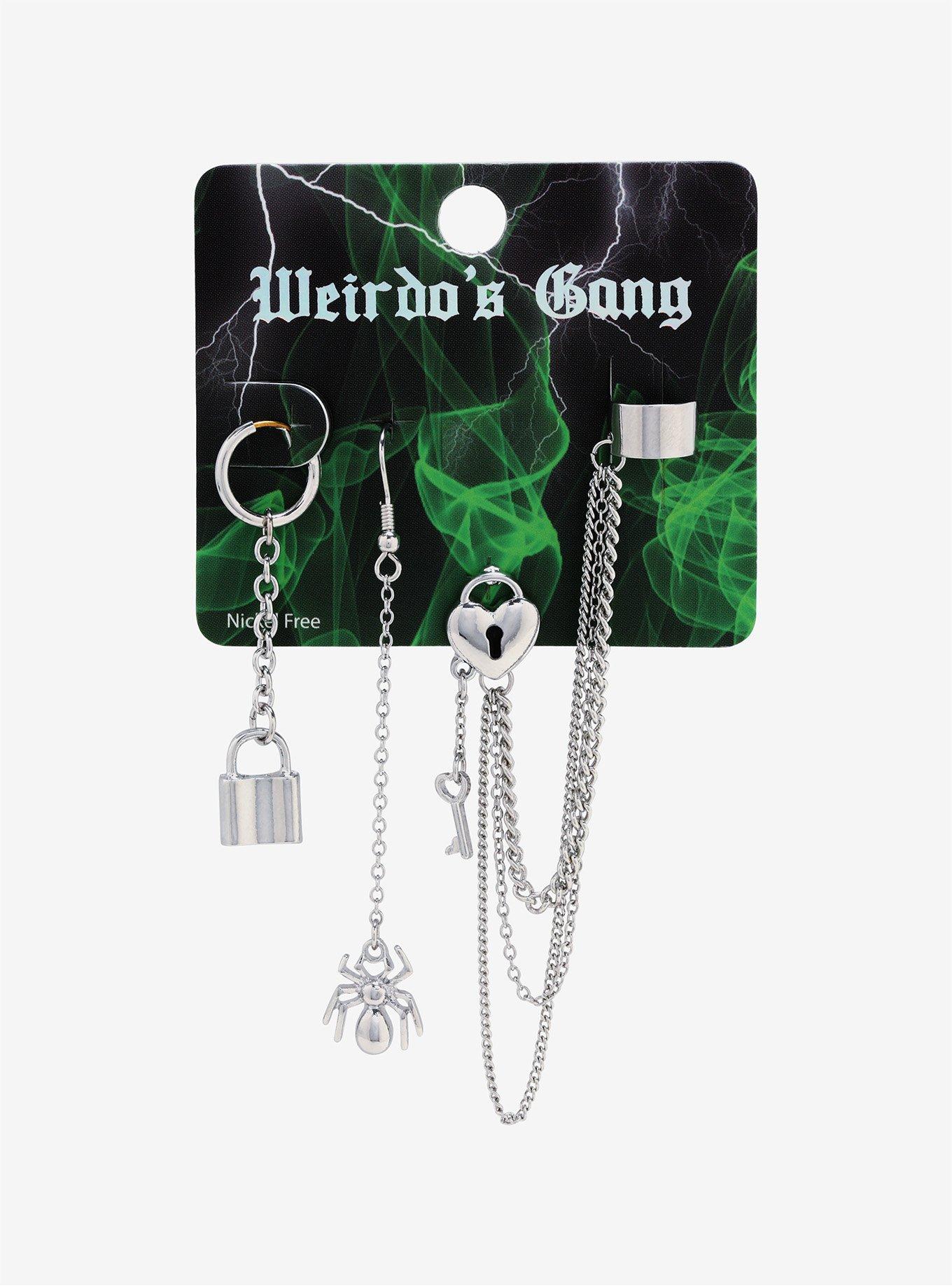 Weirdo's Gang Mismatch Cuff Earring Set, , hi-res