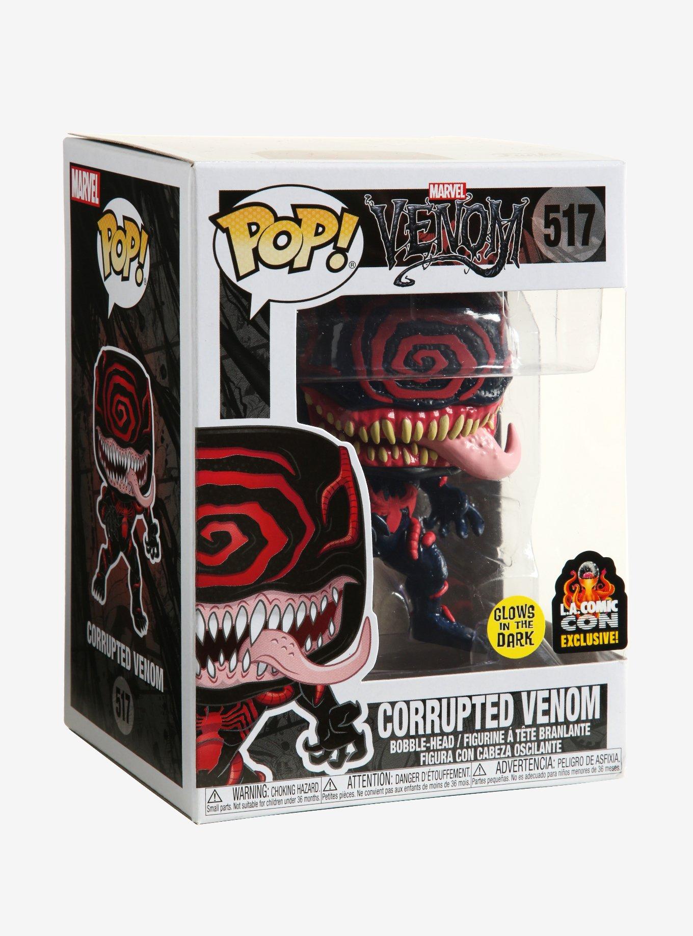 Funko Marvel Venom Pop! Corrupted Venom Glow-In-The-Dark Vinyl Bobble-Head 2019 L.A. Comic Con Exclusive, , alternate