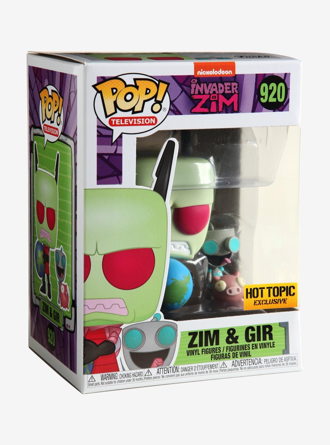 Invader Zim Pop! Television Zim & GIR Vinyl Figures Hot Topic Exclusive, , alternate