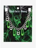 Weirdo's Gang Safety Pin & Pull Tab Necklace, , alternate