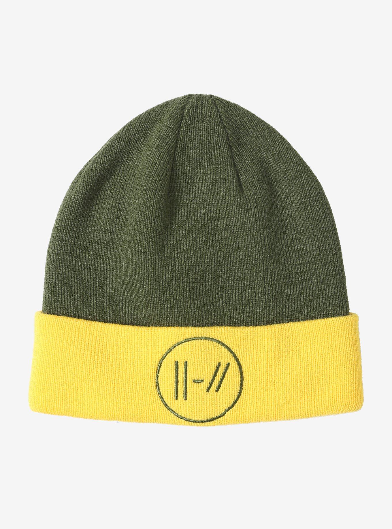 Twenty One Pilots Double Lines Logo Watchman Beanie, , alternate