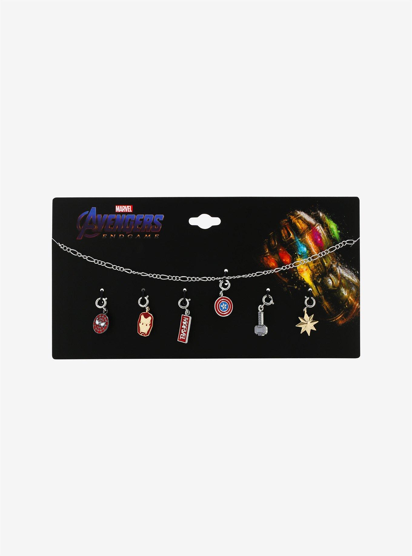Marvel Icons Interchangeable Charm Necklace Set - BoxLunch Exclusive, , alternate