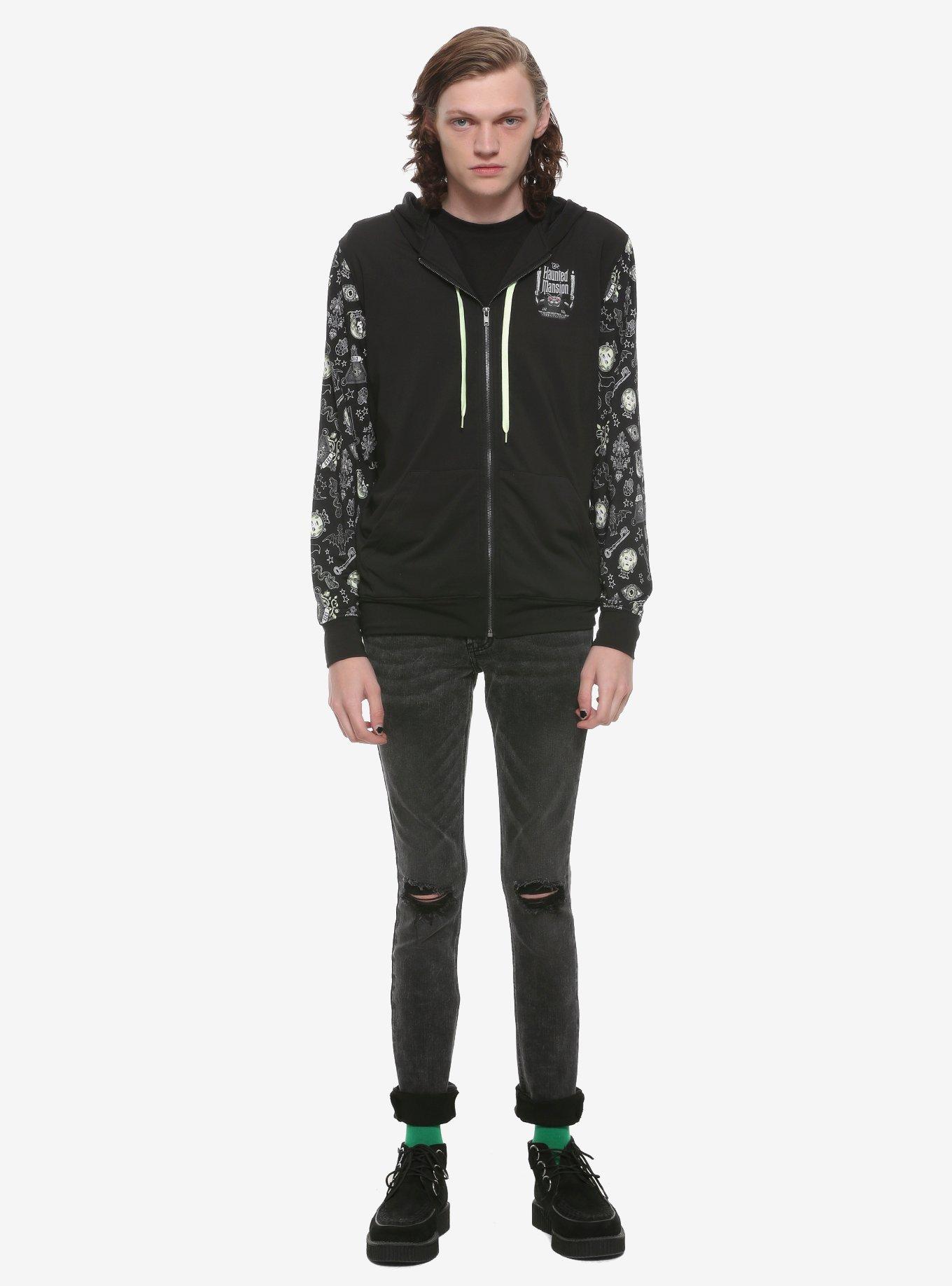 Our Universe Disney The Haunted Mansion Glow-In-The-Dark Icon Hoodie, , alternate