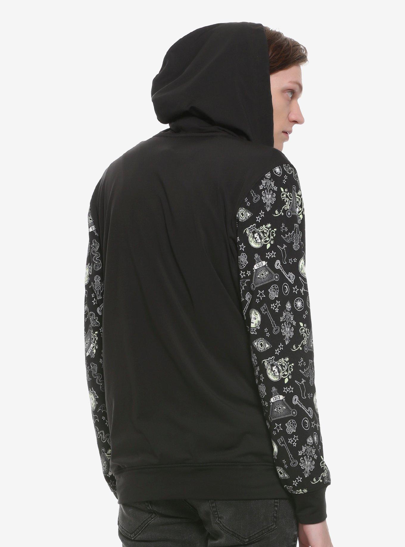 Our Universe Disney The Haunted Mansion Glow-In-The-Dark Icon Hoodie, , alternate