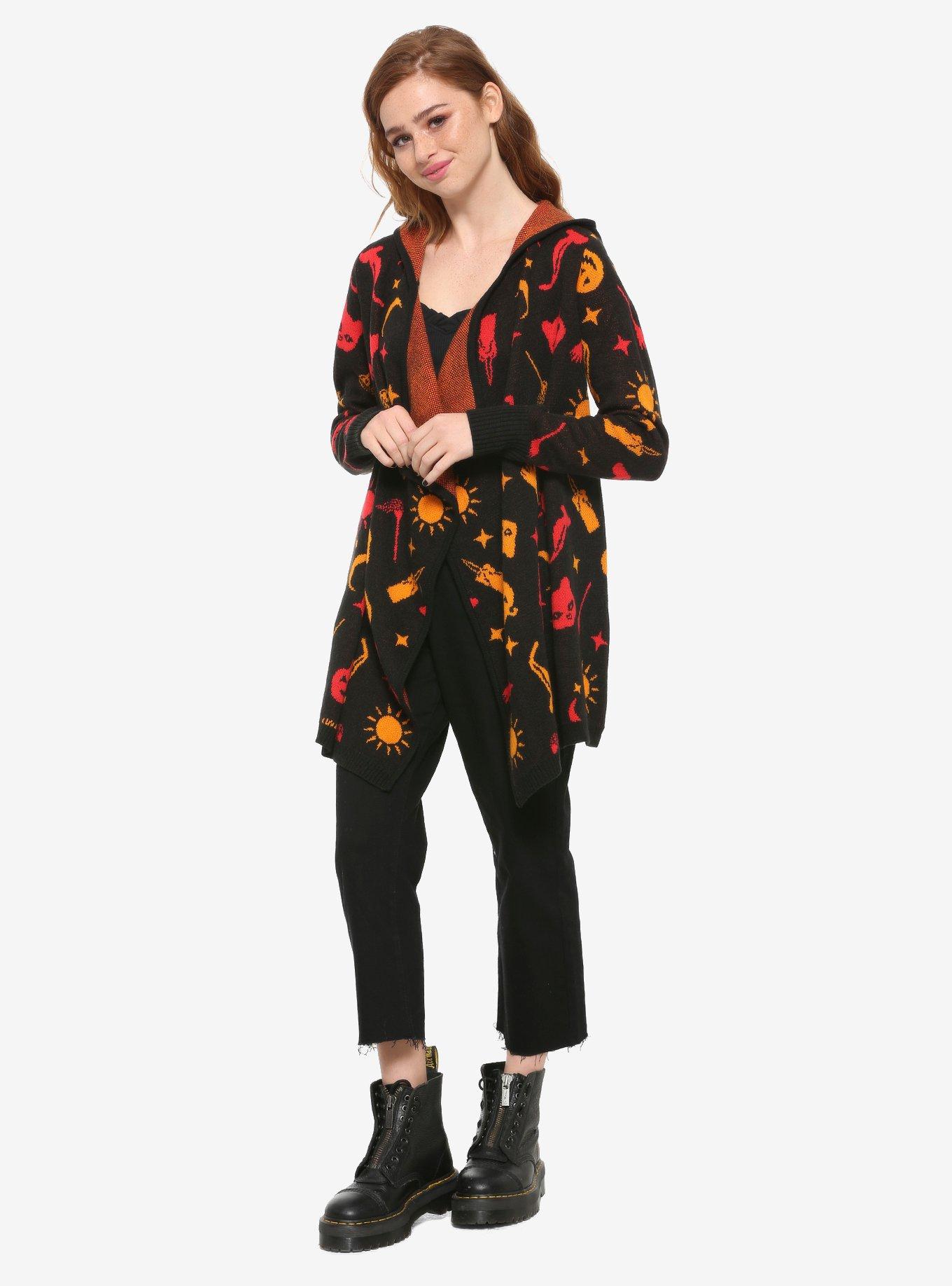 Her Universe Disney Hocus Pocus Dani Hooded Flyaway Cardigan, , alternate