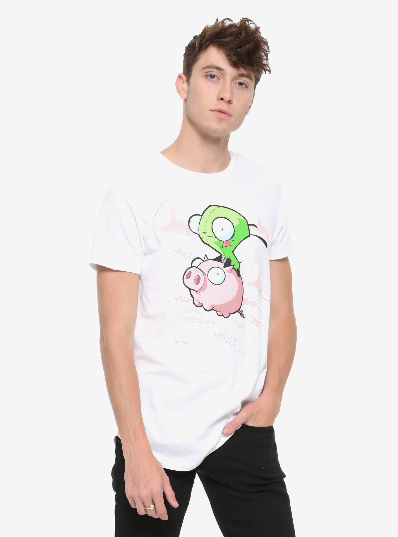 Invader Zim GIR Riding Pig T-Shirt, MULTI, alternate