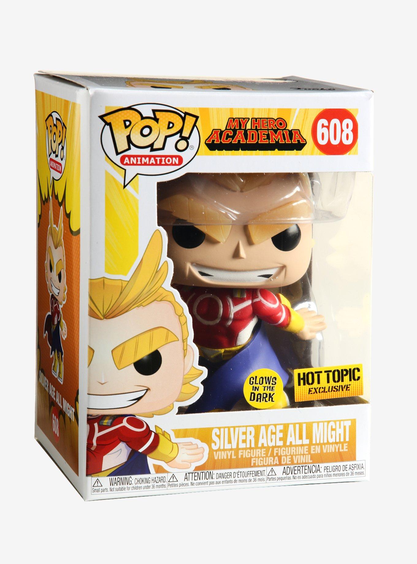 Funko My Hero Academia Pop! Tees Plus Ultra T-Shirt & Silver Age All Might Glow-In-The-Dark Vinyl Figure Box Set Hot Topic Exclusive, MULTI, alternate