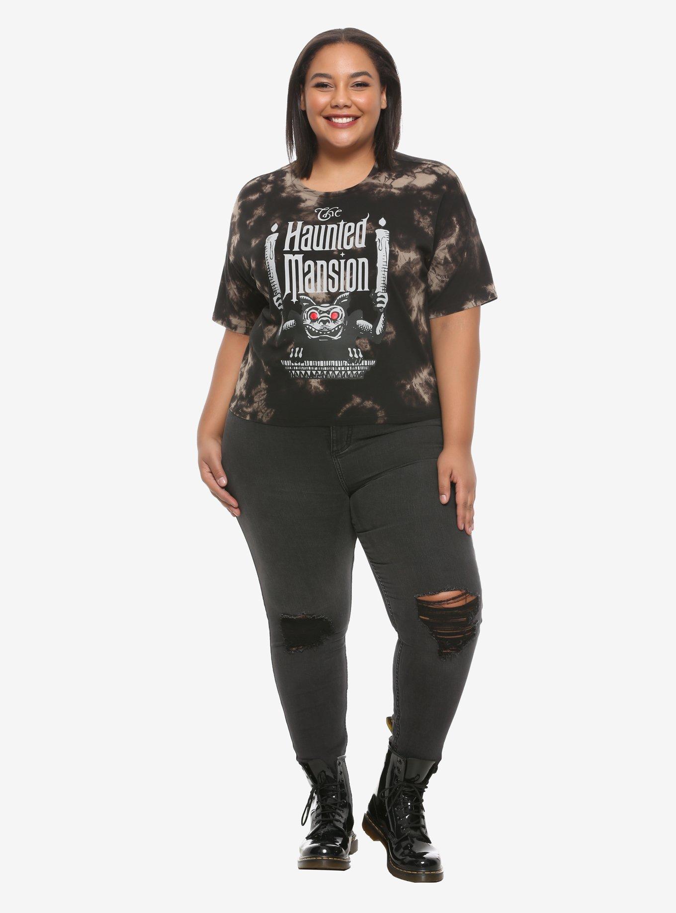 Her Universe Disney The Haunted Mansion Gargoyle Crop T-Shirt Plus Size, , alternate