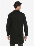 Black Trench Coat, BLACK, alternate
