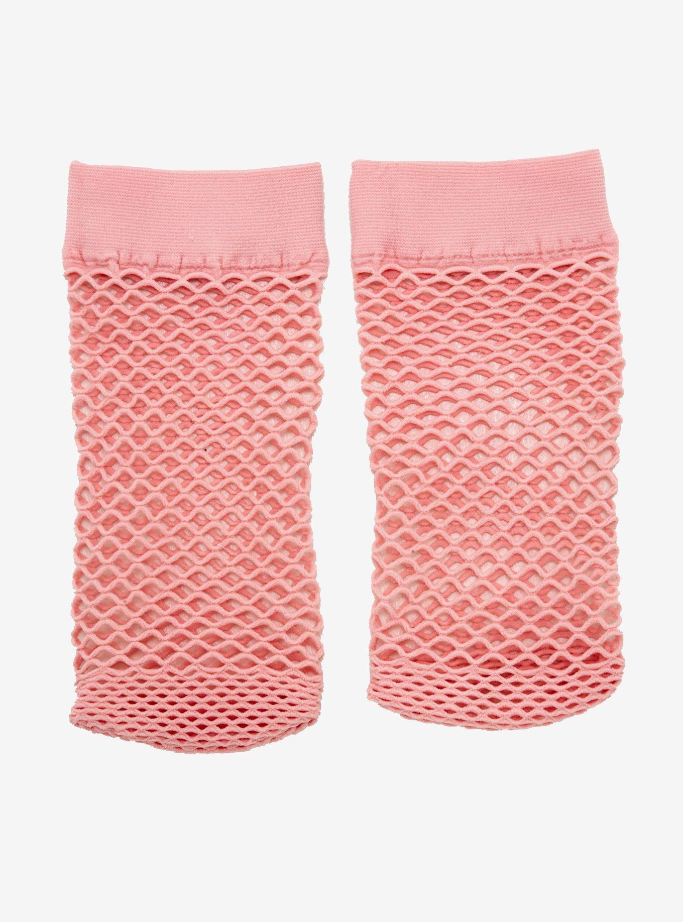 Fishnet Socks, RED, alternate