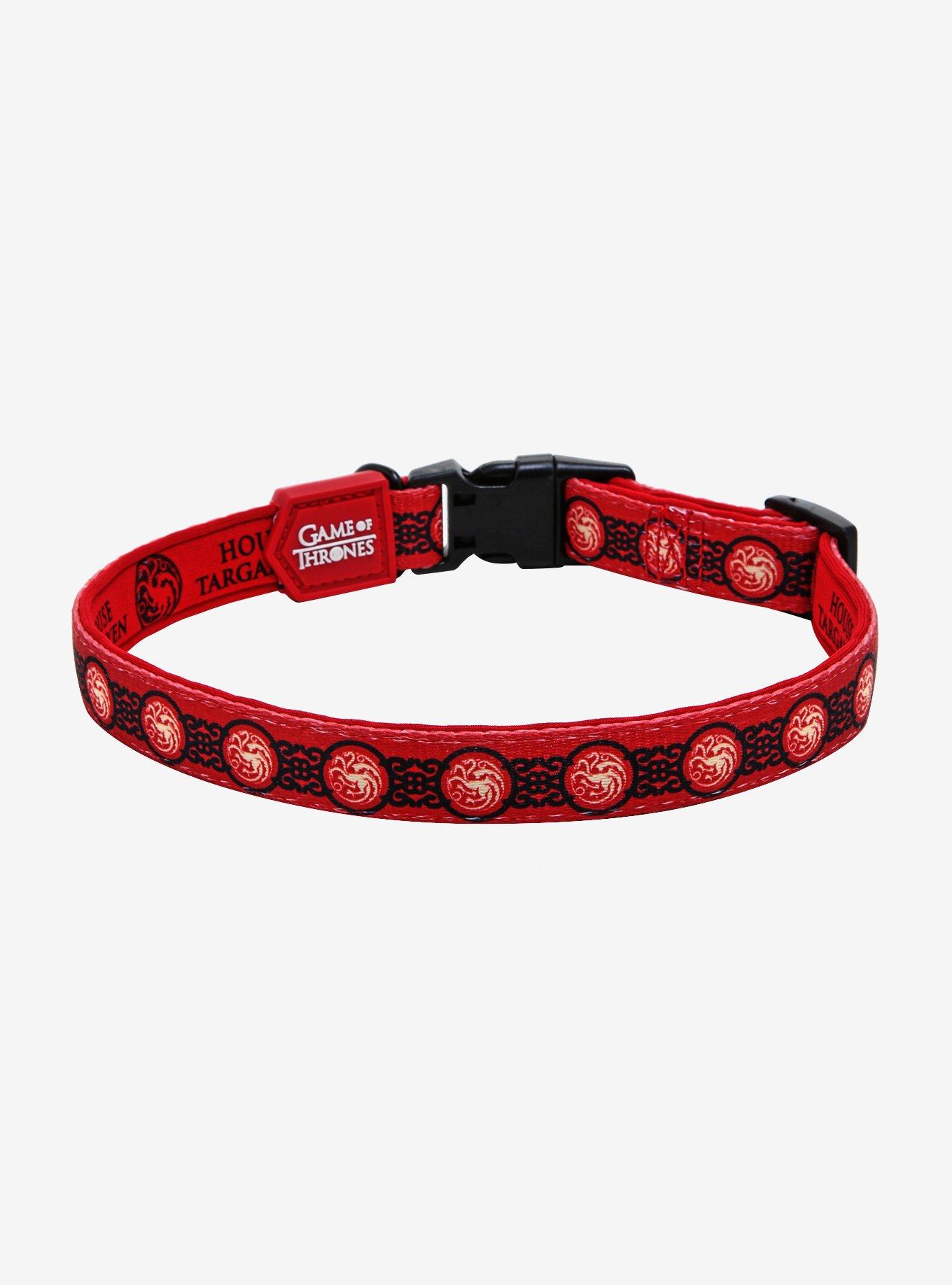 Game Of Thrones Targaryen Pet Collar & Leash Set, , alternate