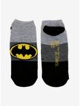 DC Comics Batman Sparkle Logo No-Show Socks, , alternate
