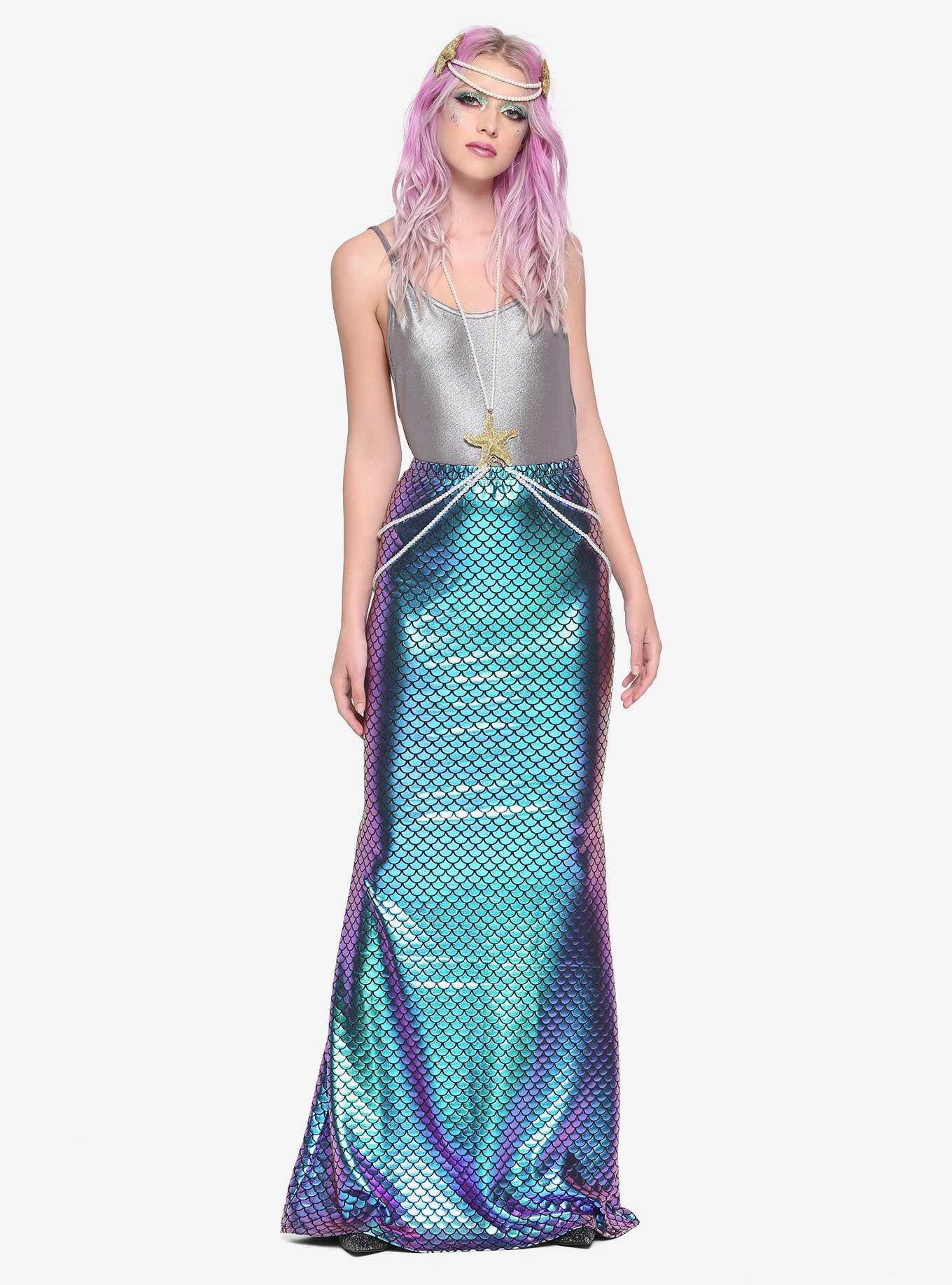 Iridescent Scale Mermaid Skirt, , hi-res