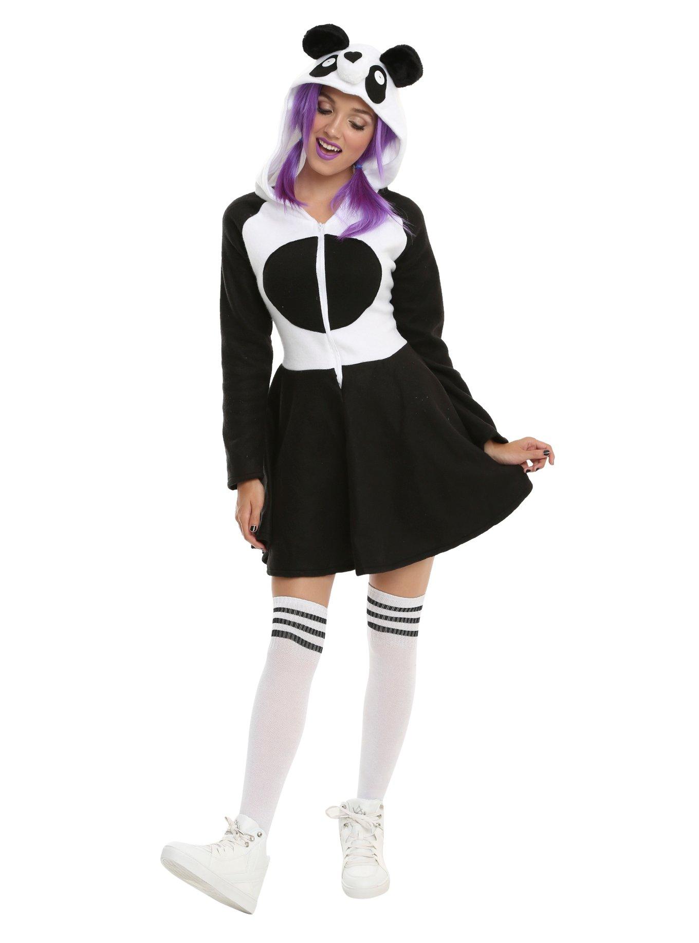 Panda Cozy Dress, BLACK, alternate