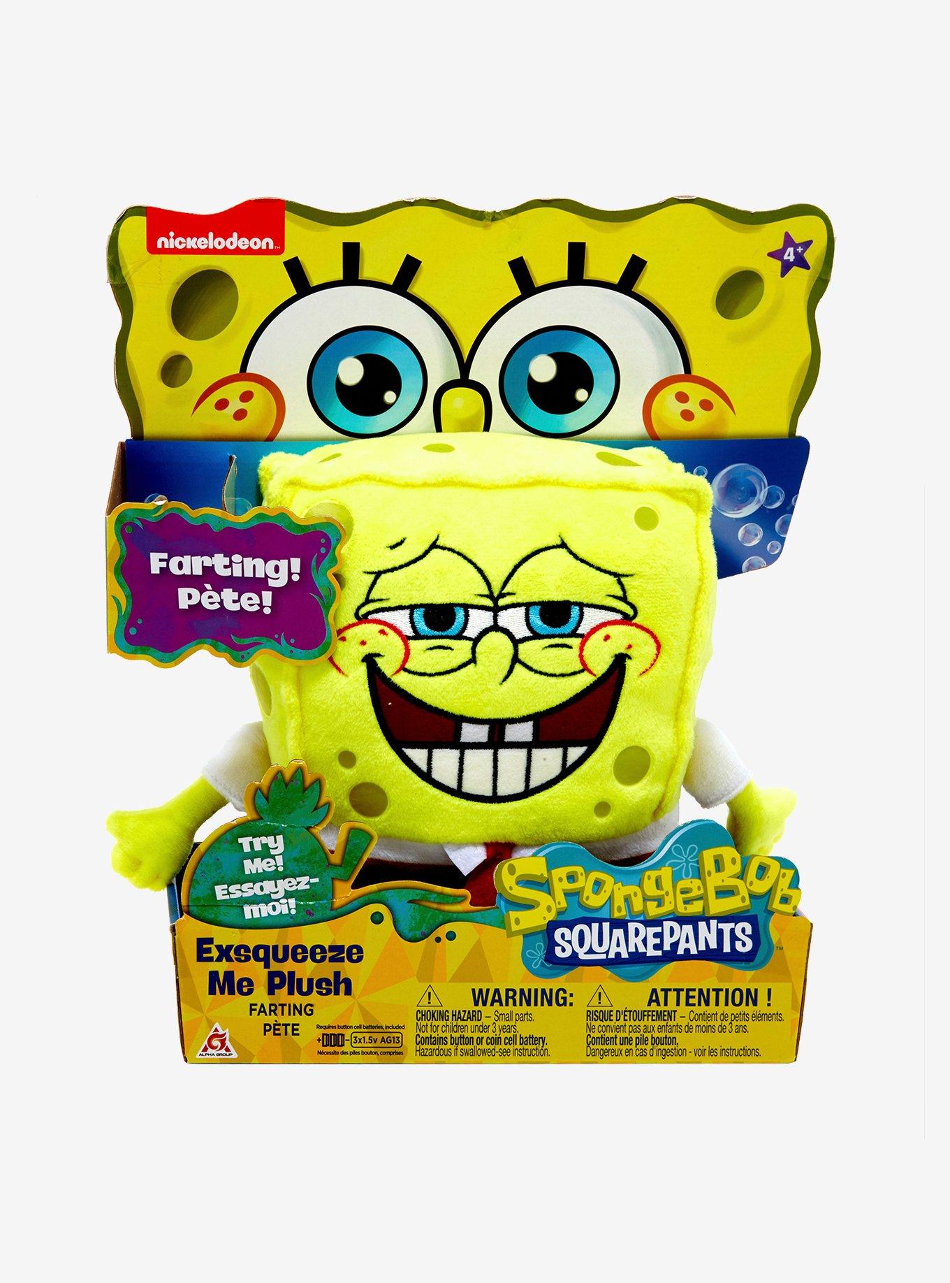 SpongeBob SquarePants Exsqueeze Me Farting Plush, , alternate