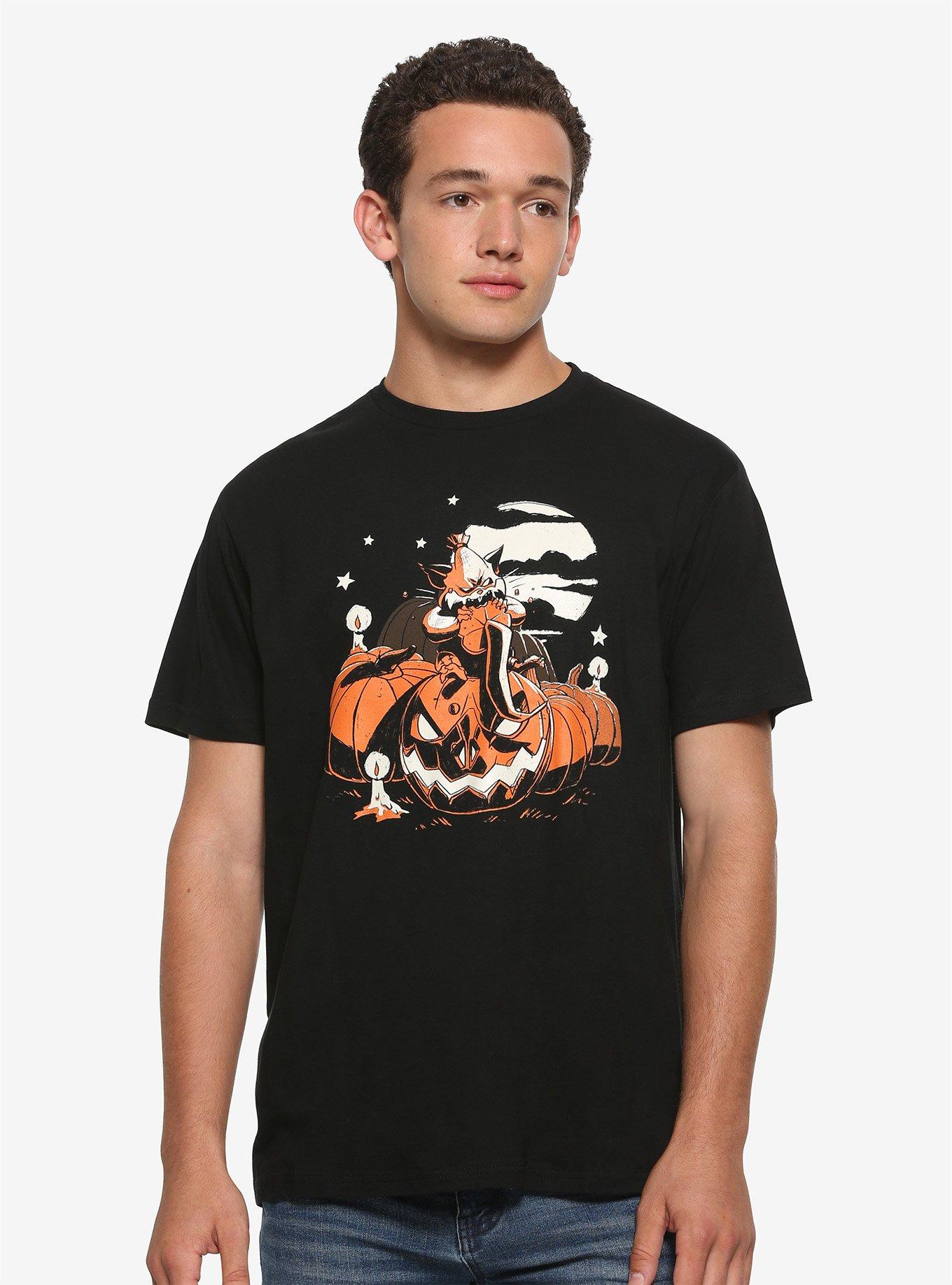 Overwatch Wrecking Ball Jack-O'-Lantern T-Shirt, ORANGE, alternate