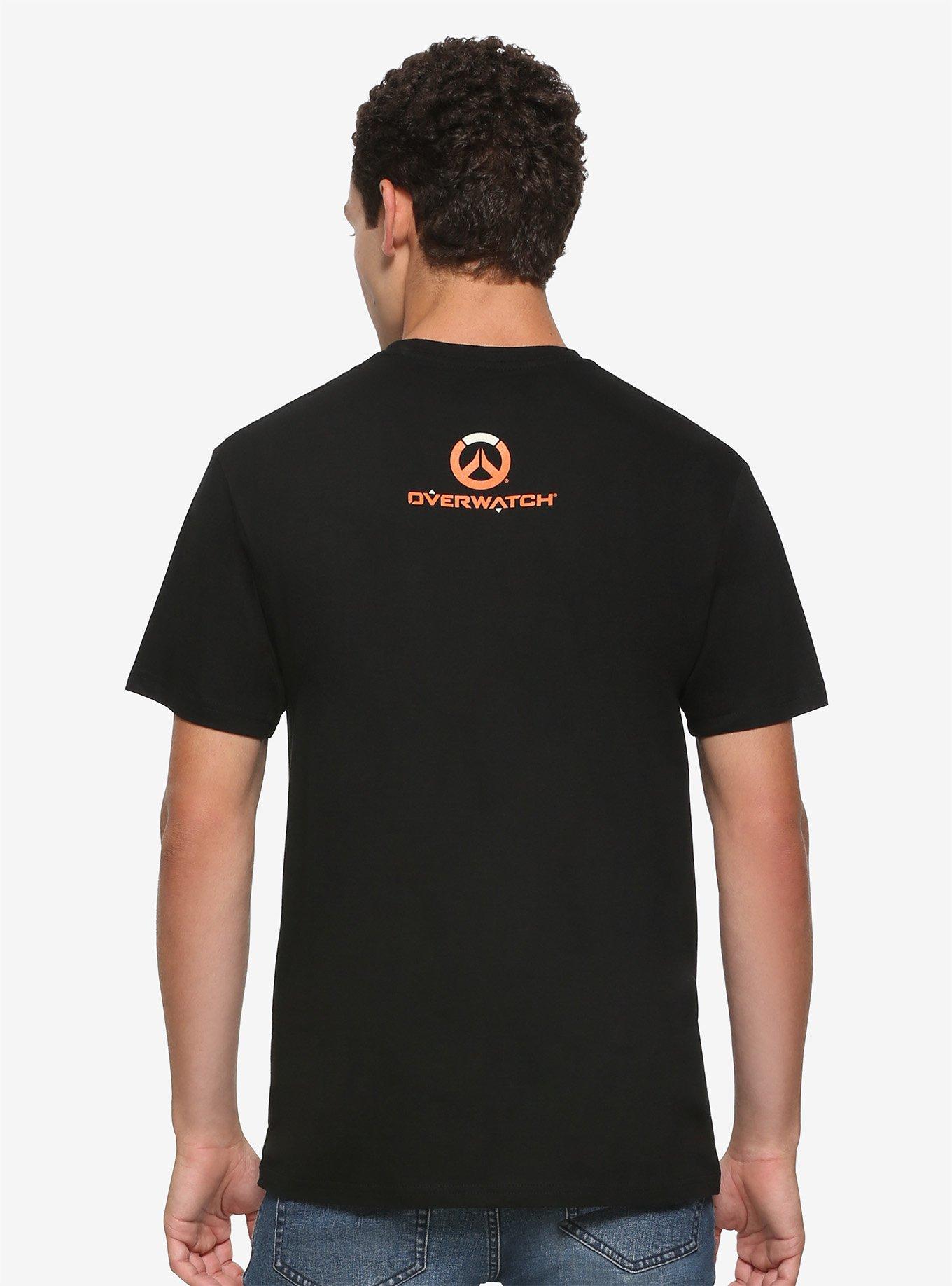 Overwatch Wrecking Ball Jack-O'-Lantern T-Shirt, ORANGE, alternate