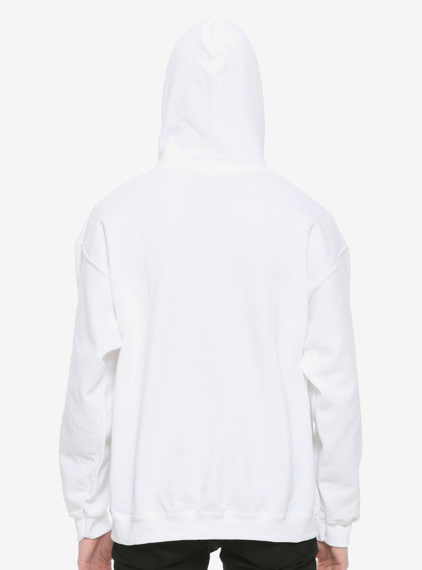 Not Today Cat Hoodie, WHITE, alternate