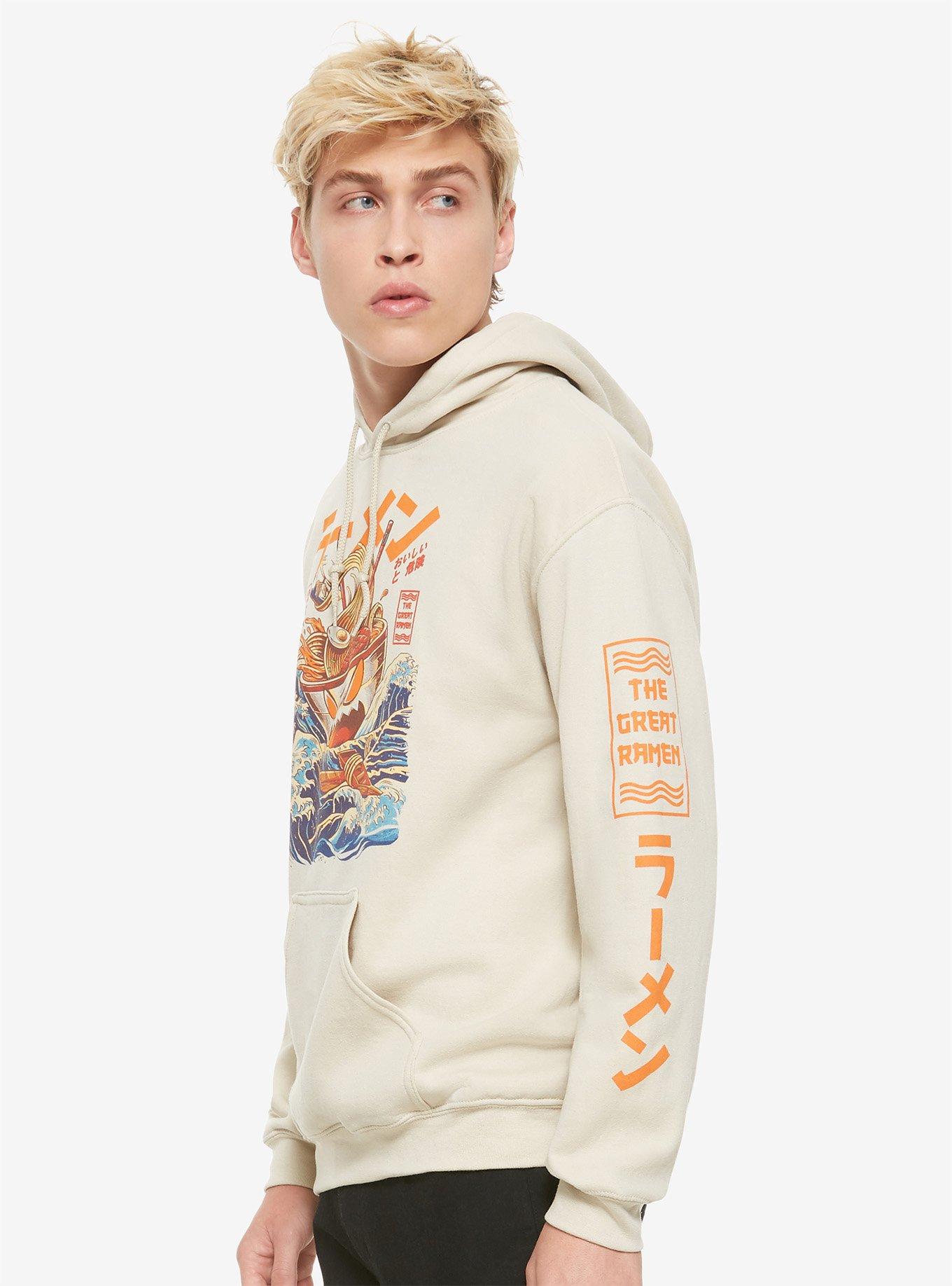 The Great Ramen Hoodie By Illustrata, WHITE, alternate