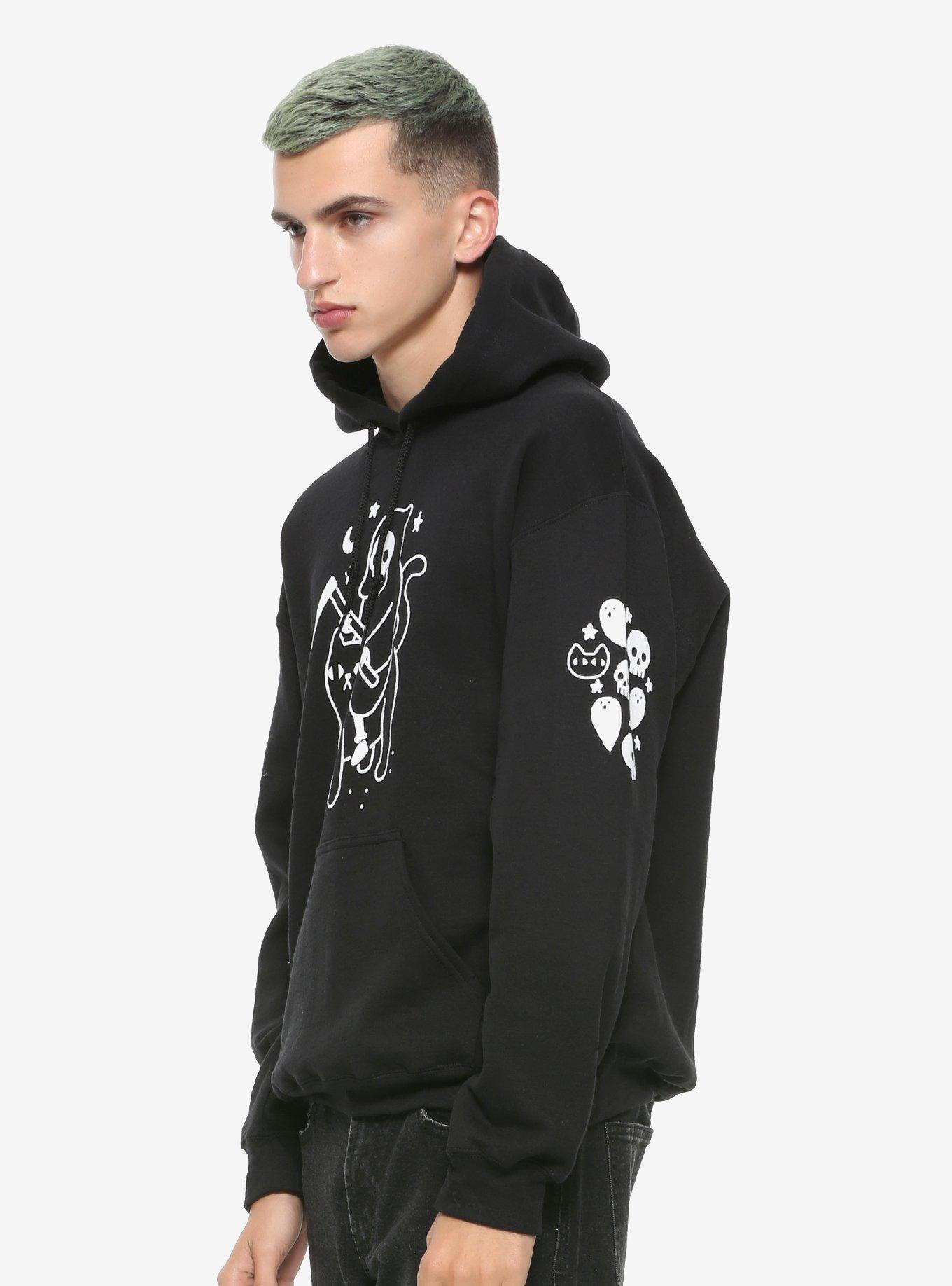 Death Rides A Black Cat Hoodie, , alternate