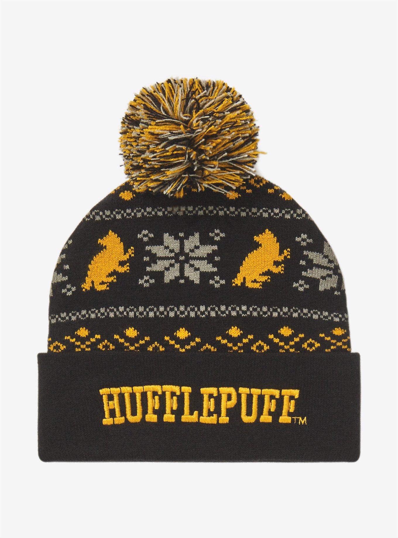 Harry Potter Hufflepuff Pom Beanie, , alternate