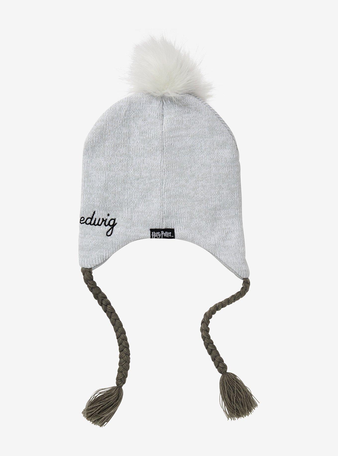 Harry Potter Hedwig Tassel Beanie, , alternate