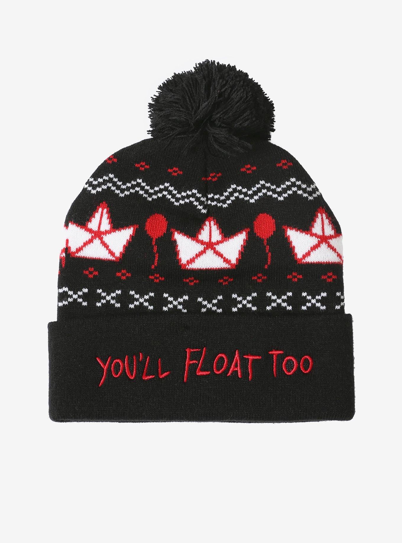 IT S.S. Georgie Fair Isle Watchman Pom Beanie, , alternate